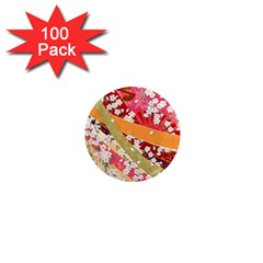 Japanese Kimono Pattern 1  Mini Magnets (100 Pack) 