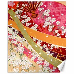 Japanese Kimono Pattern Canvas 16  X 20 