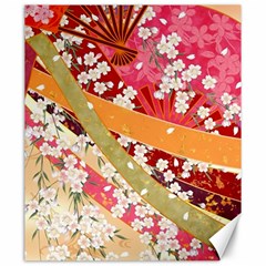 Japanese Kimono Pattern Canvas 20  X 24  by Cowasu