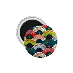 Japanese Fans Bright Pattern 1 75  Magnets