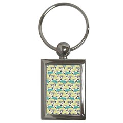 Flora Nature Color Japanese Patterns Key Chain (rectangle)