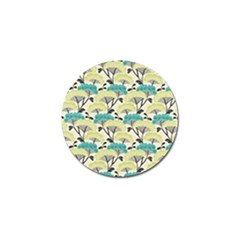 Flora Nature Color Japanese Patterns Golf Ball Marker