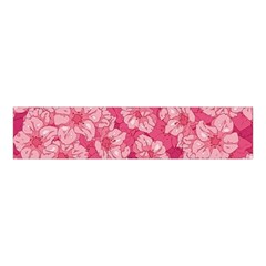 Cute Pink Sakura Flower Pattern Velvet Scrunchie by Cowasu