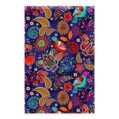 Pattern Colorful Bird Leaf Flower Shower Curtain 48  X 72  (small)  by Cowasu