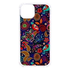 Pattern Colorful Bird Leaf Flower Iphone 13 Tpu Uv Print Case by Cowasu