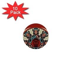 Skull Grateful Dead Phone Gratefuldead 1  Mini Buttons (10 Pack) 