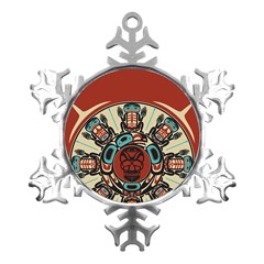Skull Grateful Dead Phone Gratefuldead Metal Small Snowflake Ornament