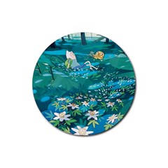 Psychedelic Adventure Rubber Round Coaster (4 Pack)