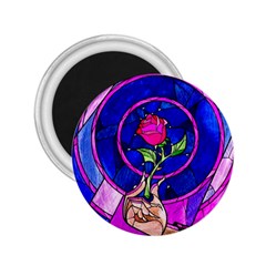 Stained Glass Rose 2 25  Magnets