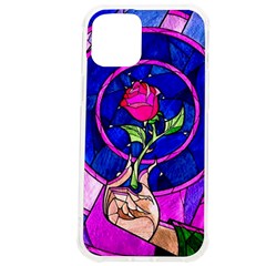 Stained Glass Rose Iphone 12 Pro Max Tpu Uv Print Case