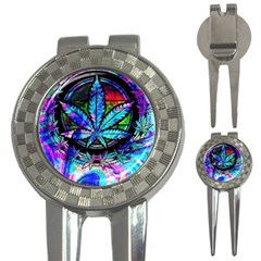 Cannabis Psychedelic 3-in-1 Golf Divots