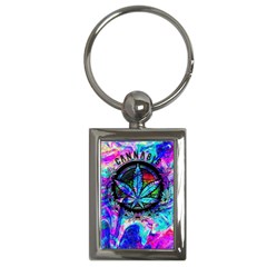 Cannabis Psychedelic Key Chain (rectangle)