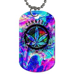 Cannabis Psychedelic Dog Tag (one Side)