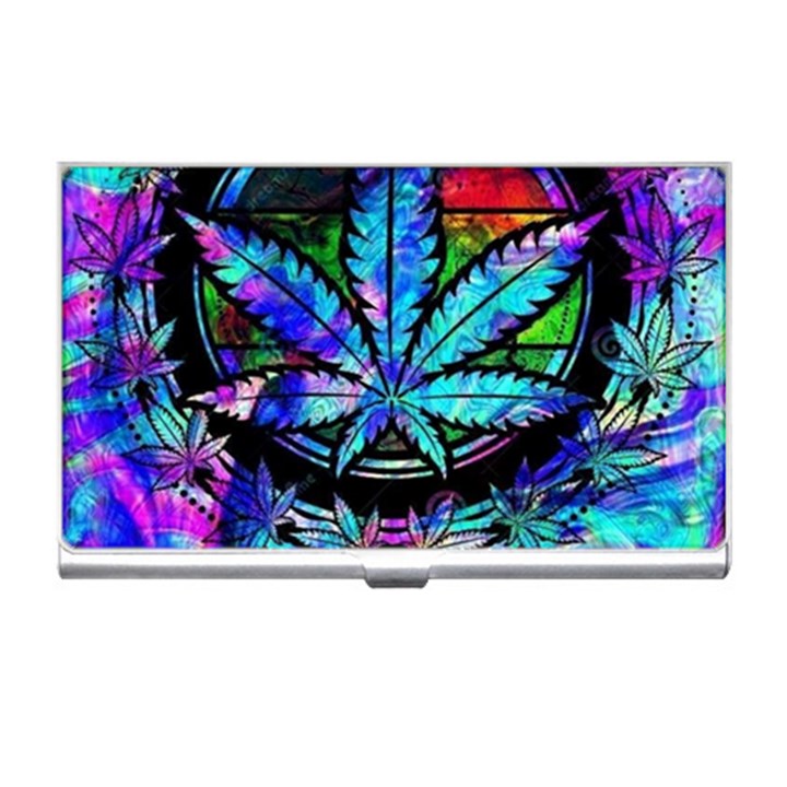 Cannabis Psychedelic Business Card Holder