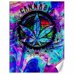 Cannabis Psychedelic Canvas 18  X 24 