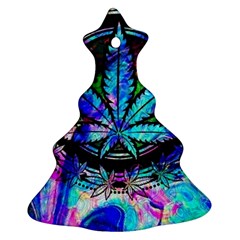 Cannabis Psychedelic Ornament (christmas Tree)  by Cowasu