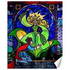 Beauty Stained Glass Rose Canvas 16  X 20 