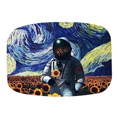 Starry Surreal Psychedelic Astronaut Space Mini Square Pill Box