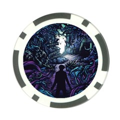 Horror Psychedelic Art Poker Chip Card Guard