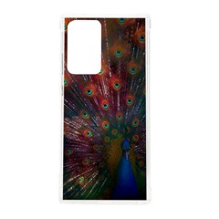 Red Peacock Feather Samsung Galaxy Note 20 Ultra Tpu Uv Case by Cowasu