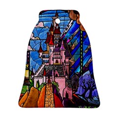 Beauty Stained Glass Castle Building Bell Ornament (two Sides) by Cowasu