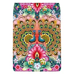 Pink Peacock Bird Pattern Texture Removable Flap Cover (l) by Cowasu