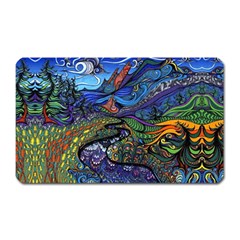 Psychedelic Landscape Magnet (rectangular)