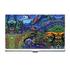 Psychedelic Landscape Business Card Holder