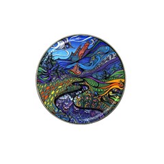 Psychedelic Landscape Hat Clip Ball Marker (4 Pack)