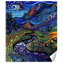 Psychedelic Landscape Canvas 20  X 24 