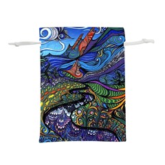 Psychedelic Landscape Lightweight Drawstring Pouch (m) by Cowasu