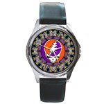 Gratefuldead Grateful Dead Pattern Round Metal Watch Front