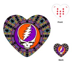 Gratefuldead Grateful Dead Pattern Playing Cards Single Design (heart)