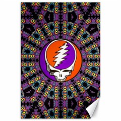 Gratefuldead Grateful Dead Pattern Canvas 12  X 18 