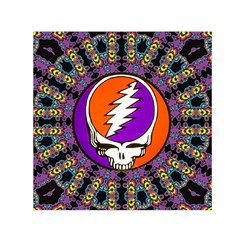 Gratefuldead Grateful Dead Pattern Square Satin Scarf (30  X 30 ) by Cowasu