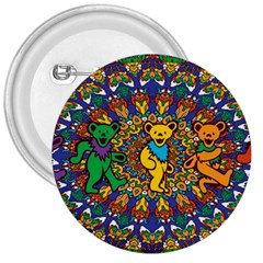 Grateful Dead Pattern 3  Buttons