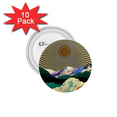 Surreal Art Psychadelic Mountain 1 75  Buttons (10 Pack)