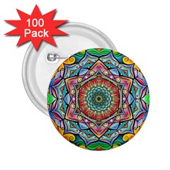 Mandalas Psychedelic 2 25  Buttons (100 Pack) 