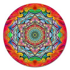 Mandalas Psychedelic Magnet 5  (round)