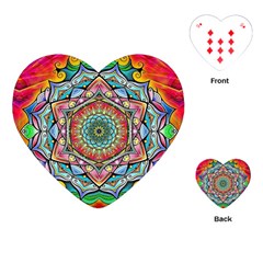 Mandalas Psychedelic Playing Cards Single Design (heart)