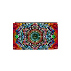 Mandalas Psychedelic Cosmetic Bag (small) by Cowasu