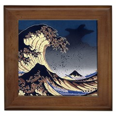 The Great Wave Off Kanagawa Japan Japanese Waves Framed Tile