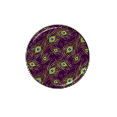 Peacock Feathers Pattern Hat Clip Ball Marker