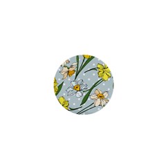 Narcissus Floral Botanical Flowers 1  Mini Magnets