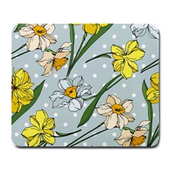 Narcissus Floral Botanical Flowers Large Mousepad