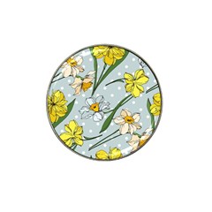 Narcissus Floral Botanical Flowers Hat Clip Ball Marker