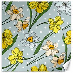 Narcissus Floral Botanical Flowers Canvas 16  X 16 