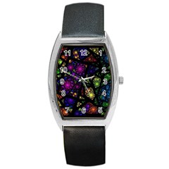 Stained Glass Crystal Art Barrel Style Metal Watch by Cowasu
