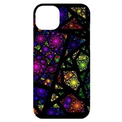 Stained Glass Crystal Art Iphone 14 Plus Black Uv Print Case by Cowasu