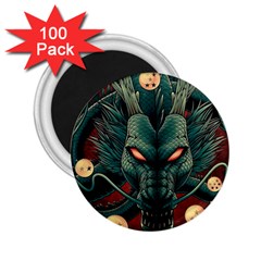 Dragon Art 2 25  Magnets (100 Pack) 